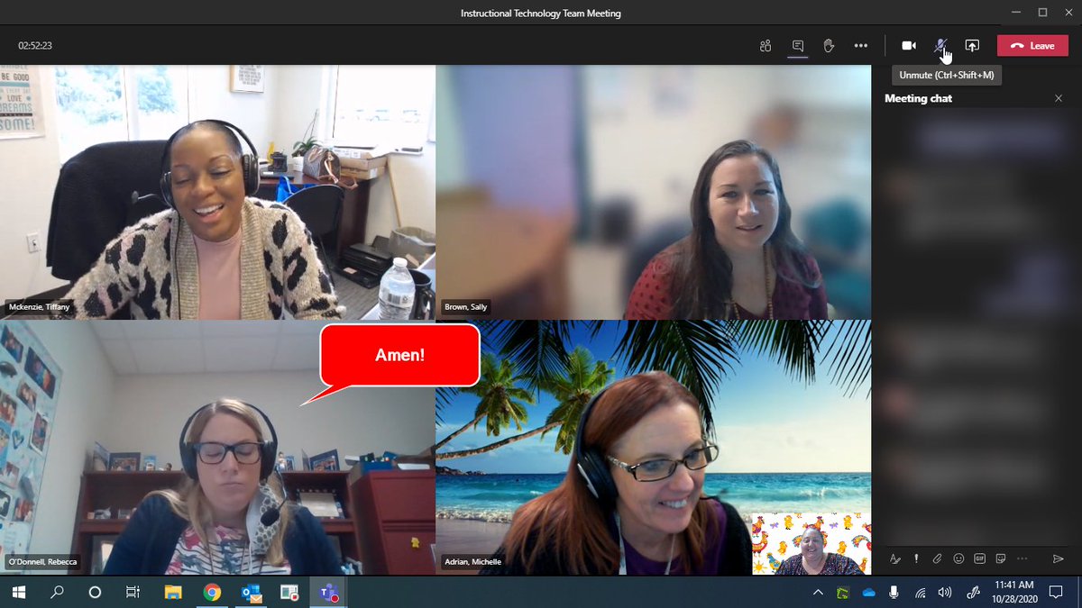 TechyBecky7's tweet image. When you are on a @MicrosoftTeams meeting with your @IT_SDIRC team and your computer freezes. This may be the best one I have seen. I promise I wasn&apos;t sleeping! 🤣 #MicrosoftTeams #SDIRCStrongerTogether #SPARK_IT #VideoCallFunny