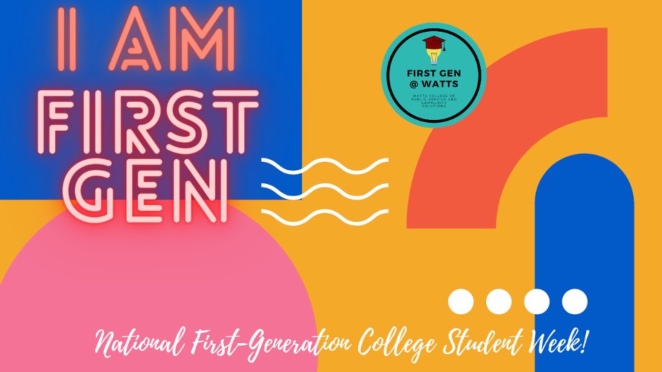 FirstGenWatts's tweet image. 🎉HAPPY FIRST GEN WEEK🎉 DM us for one of these super cute ZOOM backgrounds! 🤩 #FirstGenWeek