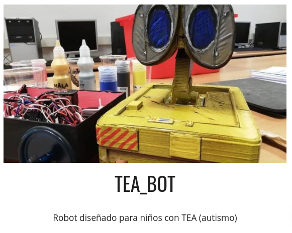 MLSevillano's tweet photo. He recuperado el proyecto Tea_Bot, el robot pensado para niños autistas. Casi todos los recursos libres que diseñamos los he publicado en la web #STEM4ALL.
@RetoTech
#proyectoslibres #compartiendoelaprendizaje
#profesorescovid
#generaciónCovid
https://t.co/JQnNRZmjDJ https://t.co/lBWzneOhHp
