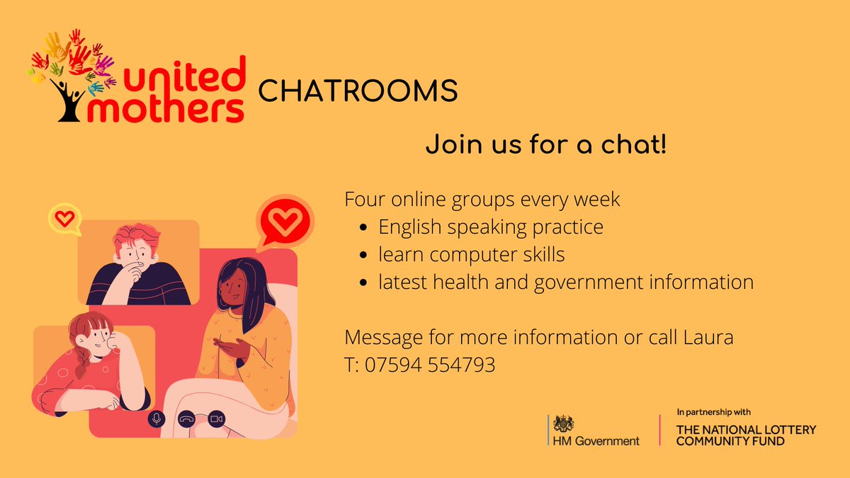 Lockdown again, but we are still here! English speaking practice in a relaxed & friendly online chatroom 5 days a week. All women are welcome to join us & we can help anyone who struggles with tech. Send us a message!
#ReducingIsolation #Thanet #DigitalInclusion #ESOL #WomensESOL