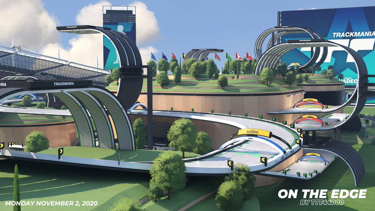 Trackmania's tweet photo. On The Edge is the first TOTD which will host a Cup Of The Day. Join the TOTD's live server to register to the competition!

Good luck &amp; have fun! https://t.co/1VnvlHemd7