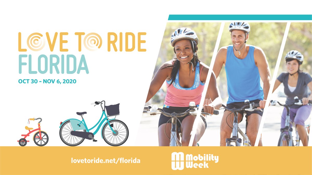 Competing in the Love to Ride challenge? Did you know you can earn points for each mile ridden, each day ridden, and by encouraging other riders? Even short and indoor rides are great, simply ride frequently to maximize your points! lovetoride.net/florida #MobilityWeekFL