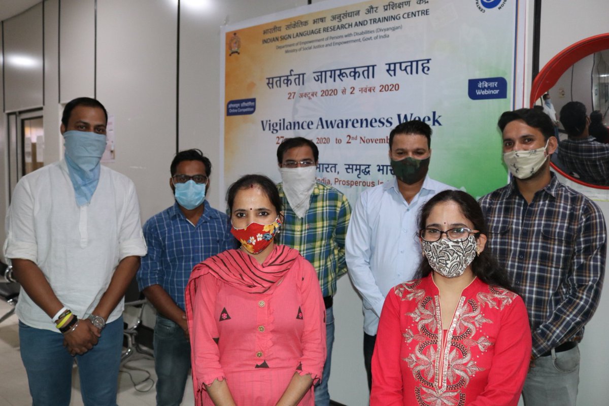 islrtc's tweet photo. ISLRTC organised a virtual program for taking the integrity oath to commence the Vigilance Awareness Week(2020) celebrations on 27th October, 2020
@socialpwds
@MSJEGOI
@TCGEHLOT
#vigilanceawarenessweek2020
#cvcofindia https://t.co/71u1JZt3uS