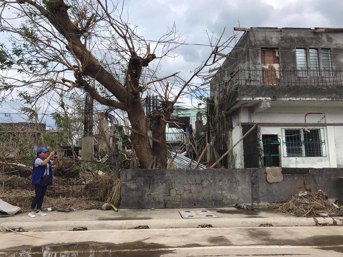 The assessment team visited the municipalities of Tiwi & Malinao, & Tabaco City, which were among the areas that bore the brunt of  #Rolly as it made landfall yesterday . The areas experienced strong winds & rainfall, causing flooding, mudflow, landslides & storm surges.  #Goni