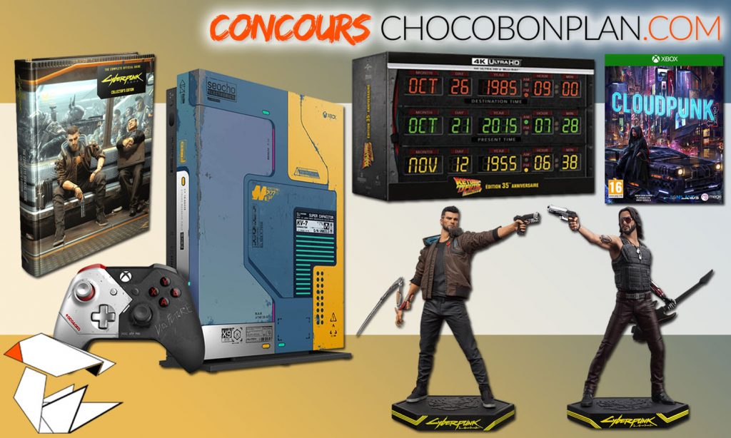 #CONCOURS🎁 1 Megapack Cyberpunk Xbox à gagner ! Suivre @ChocoBonPlan + RT ce tweet pour participer Contient : - 1 Console Xbox One X Collector Cyberpunk + le jeu - La manette - 2 Figurines - Guide Collector - Jeu CloudPunk - Coffret 4K Circuits Temporels #RetourVersLeFutur