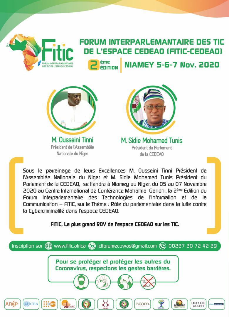 Cenitech_Info's tweet photo. Forum Interparlementaire des TIC de l'espace CEDEAO du 5 au 7 novembre 2020 à Niamey. Il sera question des enjeux de la cybersécurité et de la cybercriminalité dans la zone CEDEAO.
@ecowas_cedeao @TinniOusseini @assemblee_ne https://t.co/NgSOUt8xkP