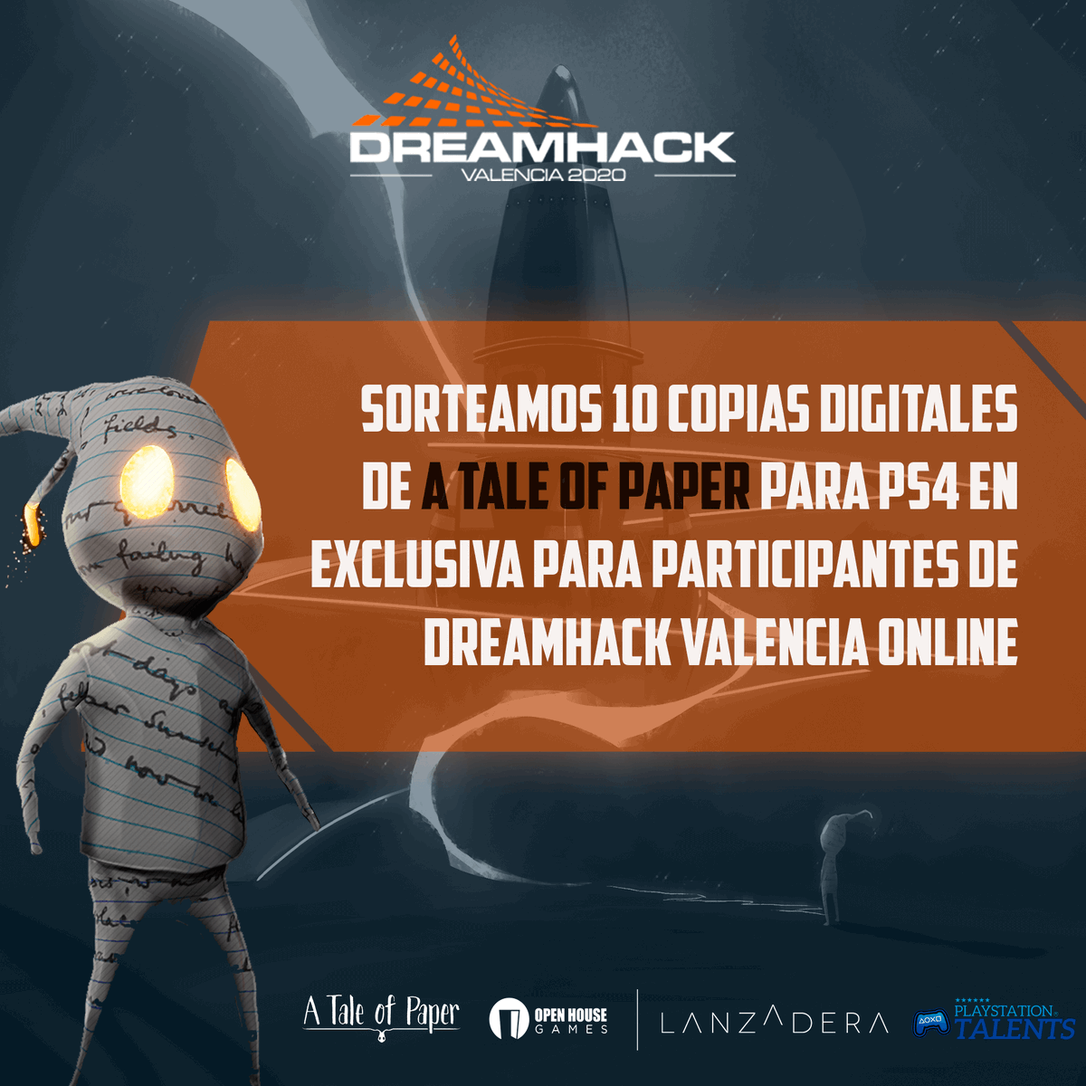 OpenWorldNowcom's tweet photo. ¡Últimas horas para llevarte una de las 10 copias que sorteamos de A Tale Of Paper para PlayStation 4 gracias a @PSTalents!
Participa aquí: https://t.co/Uo0oOrSvIC #DHVAL20 https://t.co/frEPhevKWu