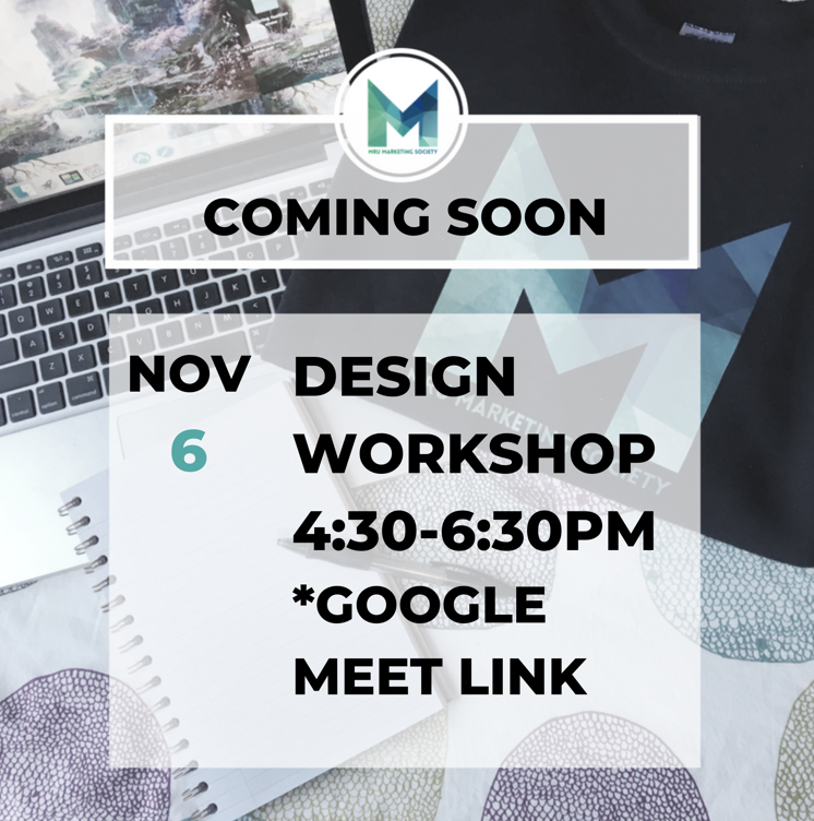 🚨ALERT - Design Workshop! Check out our Facebook or Instagram for more details!