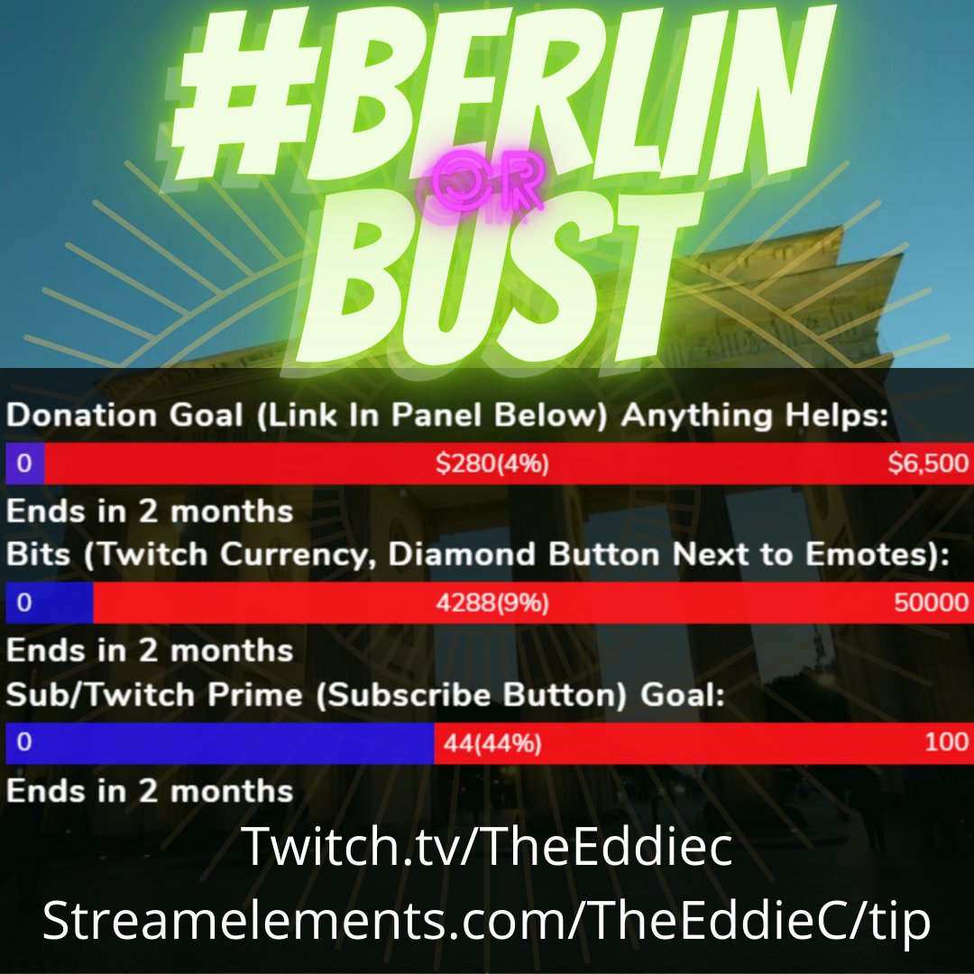 TheEddieCee's tweet photo. Special Monday Stream: 4:30pm EST Learning German &amp; more! See you then!
https://t.co/OrUHTf0HcD

#twitch #smallstreamer #smallstreamerconnect #smallstreamersupport #Deutschland #TwitchDE #Berlin #BerlinOrBust #Spende #Spenden #Donate #Donations #Donation #donacion #streamer https://t.co/hcYc0TRdIK