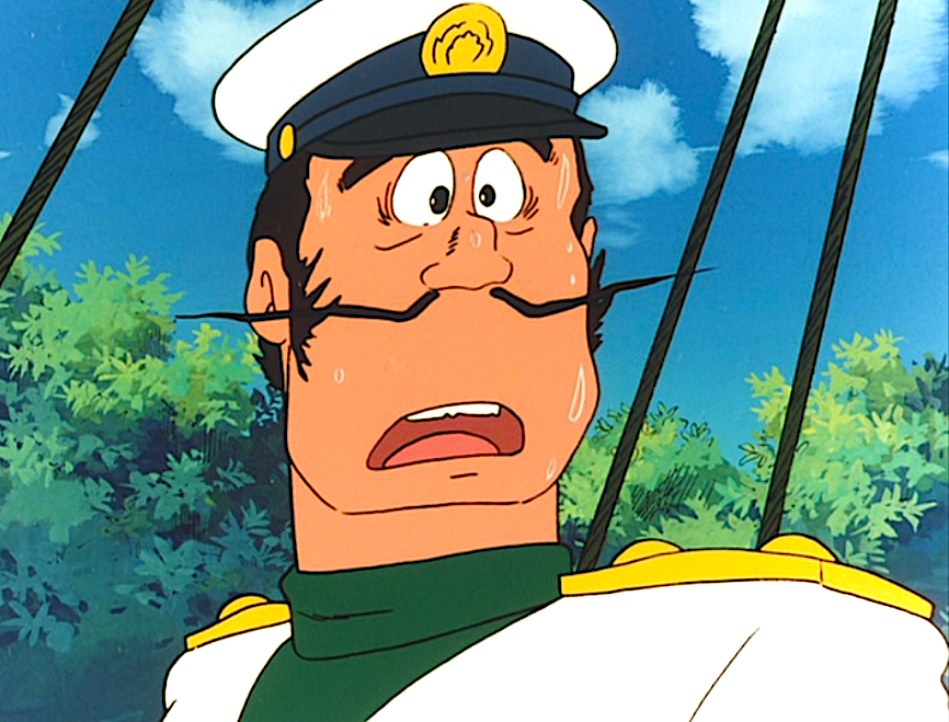 大塚康生さんの特徴の一つ、眼を見開いて驚く表情。
眼の両脇下に縦シワ(?)を数本描き込む。
これが何とも言えず憎めない感じに。
特に男性の三枚目キャラが多いようですが。
下は『ルパン三世 風魔一族の陰謀』(1987年)
https://t.co/slXCg977Uz
漫画『ある雨の日の午後』下書(2003年)より。 