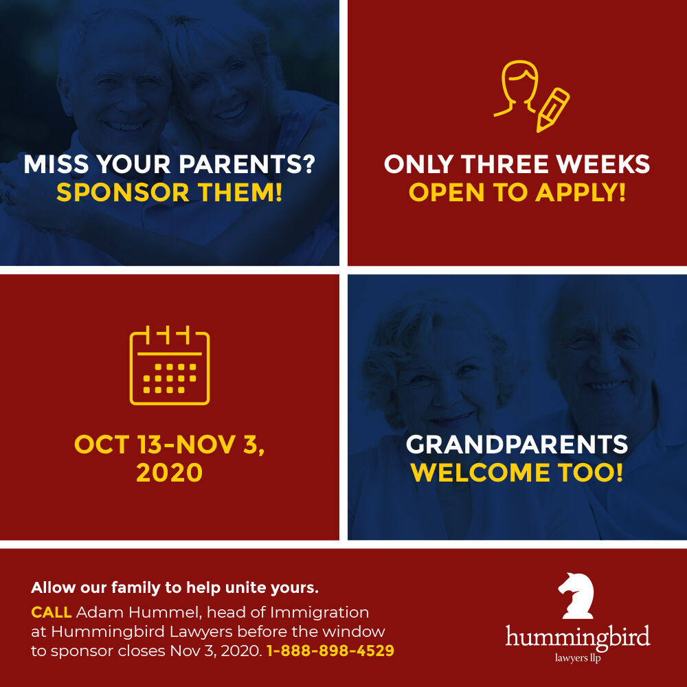 HummingbirdLaw's tweet image. 24 hours left to apply for the Parents and Grandparents Sponsorship program. 
Need help? contact us ASAP!

bit.ly/2SZXUCm

#pgp2020 #parentssponsorship #immigration #immigrationcanada #canadaimmigration