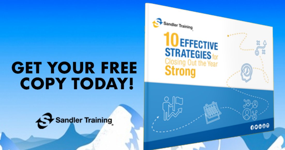 OrlandoSandler's tweet photo. Make this quarter EPIC. Finish strong! Download ‘10 Effective Strategies for Closing the Year Strong ’ eBook - Position yourself for a profitable and productive new year! https://t.co/3kmeOKe4tv  -  #SandlerFL #goals https://t.co/0VLQgNZtrL