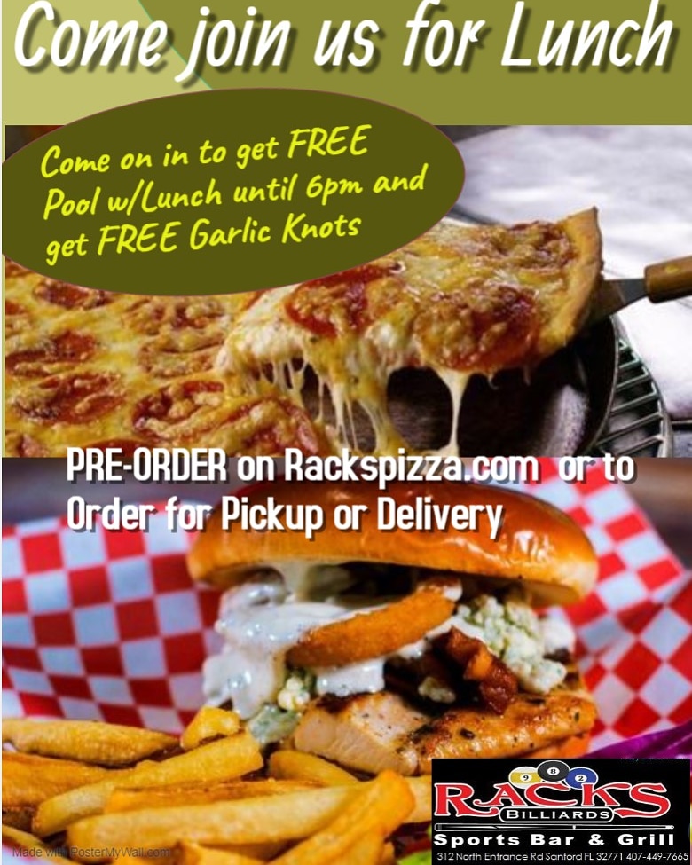 Racks Billiards Sports Bar And Grill (Rackspizza) Twitter