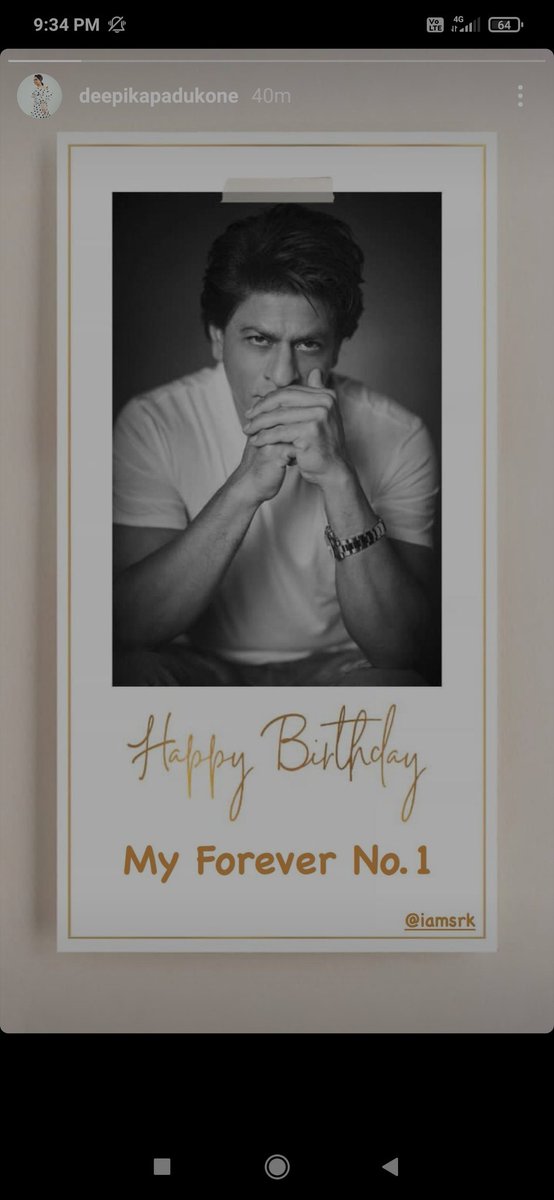 SrkDeepu99's tweet image. Deepika wished her #Forever no. 1 a very happy birthday

#Deepu❤️ @deepikapadukone
@iamsrk
#HappyBirthdaySRK