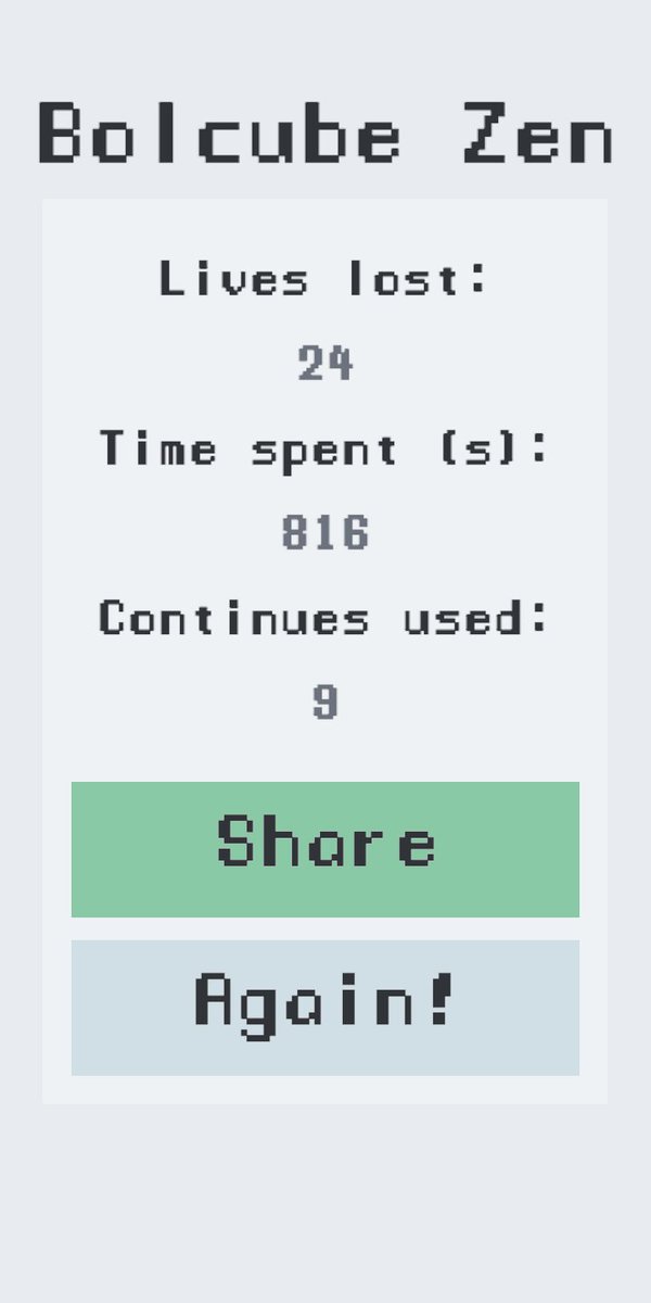 Tried again playing Bolcube Zen. Best mark so far! Can you do it better?! #bolcubezen #bolcubezenchallenge #greenolivegames #indiegame
