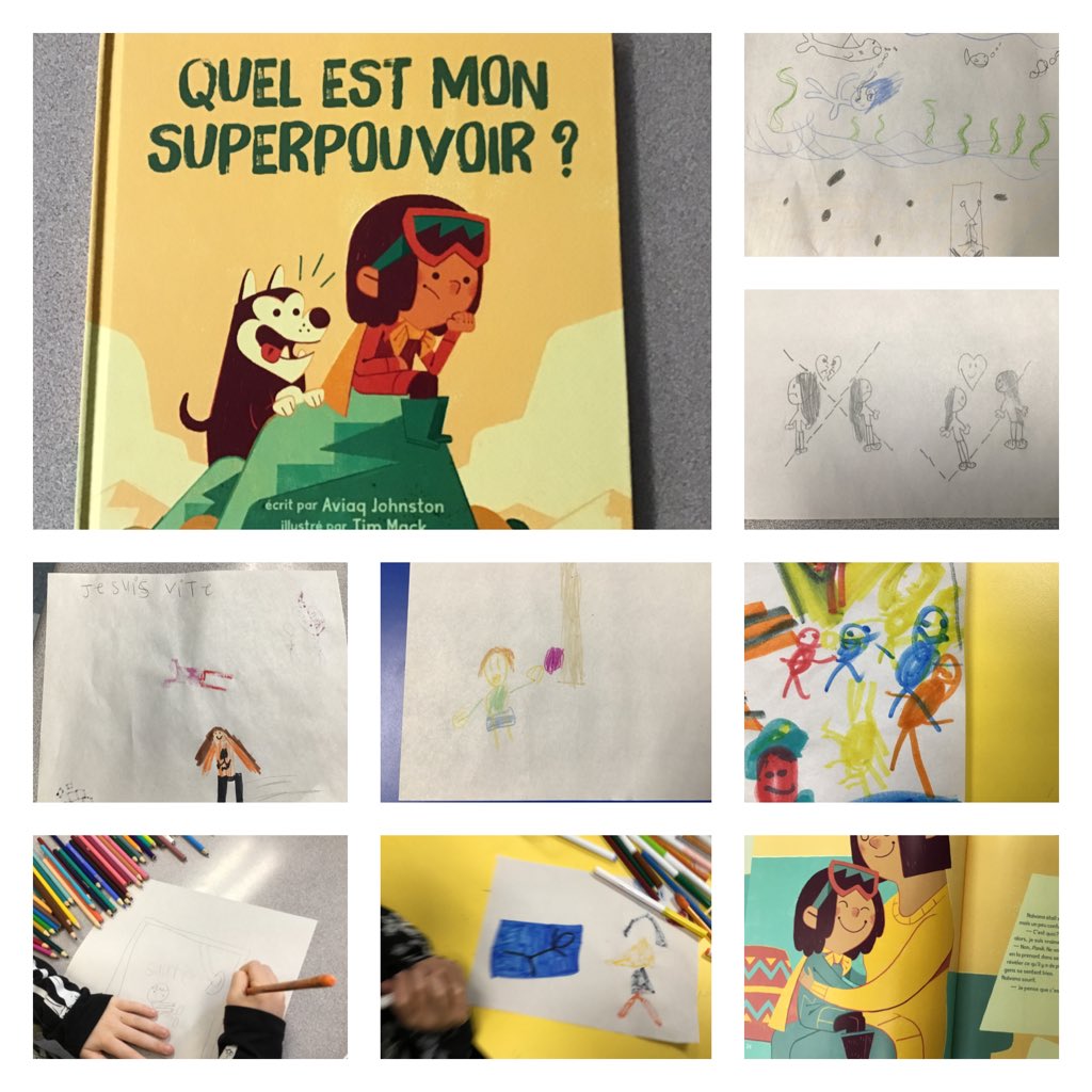 MmeCooke's tweet photo. This week’s FSL Primary Global read aloud had us discussing our own superpowers! My students say theirs include being fast, seeing the best in their friends, being able to see underwater and having a family that has their back! #fslgra #fslgraprimaire #conversationsenfrancais https://t.co/m2ChSIxq8g