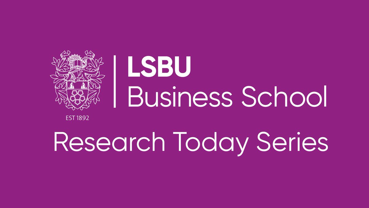 LSBU_BUS's tweet photo. Join us 12th Nov for the next #ResearchToday event "“Understanding the Mediating Role of Cultural Values in influencing attitudes towards CSR in Toronto” by Sharon Peters, PhD student #LSBUBusinessSchool

Find out more: https://t.co/HF1j916vxB https://t.co/POp041ADO3