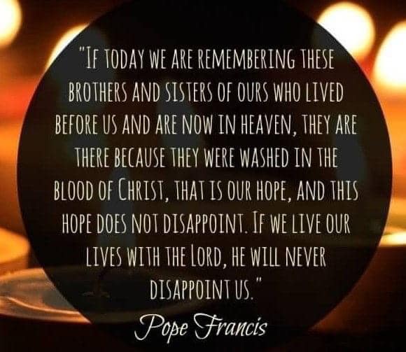 All Souls Day blessings! Remembering the faithful departed in prayer.
