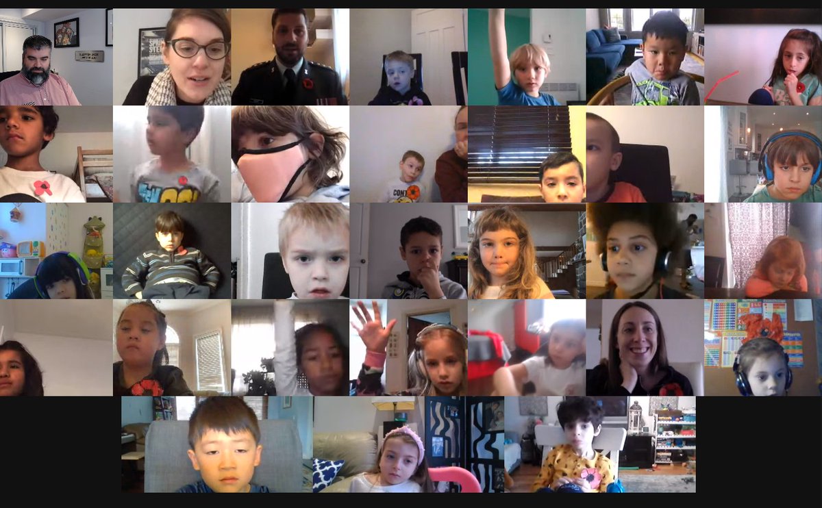 As we begin our first day in November, our Gr. 1 students underlined the importance of Remembrance Day. Ms. Megan organized a very informative session with Captain Christopher Leone from the Canadian Armed Forces. MERCI! #EMSBVirtual #remembranceday #grade1 #WeAreEnglishMTL