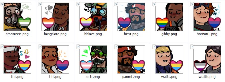 The Mighty Gefan All Emojis For 31daysofapex Discord Server I Made So Far I Also Do Commissions With Them For 10 D Apexlegends My Favs Are Bloodhound Loba Lifeline