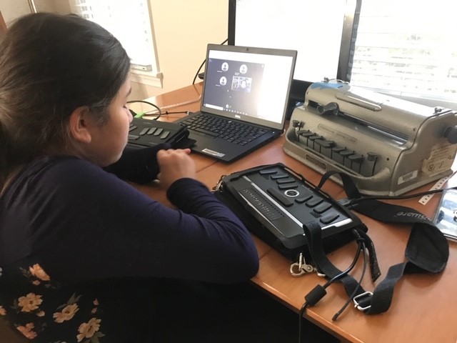 FCPS Hearing & Vision (@dhhbvi_fcps) on Twitter photo Virtual home set up: laptop running BBCU, two Braille notetakers for class work and Perkins Braille writer for math her phone is in there too. <a href="/Region4FCPS/">Region 4</a> <a href="/RobinsonRams/">Robinson Rams</a> <a href="/fcpsnews/">Fairfax Schools 🌟</a> <a href="/ACT_FCPS/">ACT_FCPS</a> <a href="/ATS_FCPS/">ATS FCPS</a> Virtual home set up: laptop running BBCU, two Braille notetakers for class work and Perkins Braille writer for math her phone is in there too. <a href="/Region4FCPS/">Region 4</a> <a href="/RobinsonRams/">Robinson Rams</a> <a href="/fcpsnews/">Fairfax Schools 🌟</a> <a href="/ACT_FCPS/">ACT_FCPS</a> <a href="/ATS_FCPS/">ATS FCPS</a>