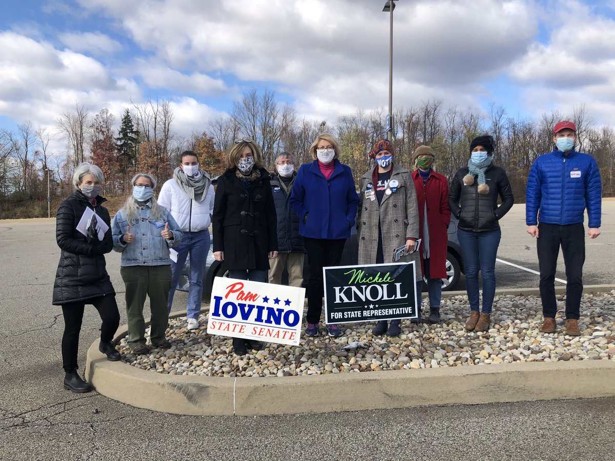 Thank you to @MicheleKnoll44 and the volunteers who came out on this chilly morning to canvass in Moon Township! We are in the home stretch of this election, and getting out the vote is absolutely critical to securing victory!