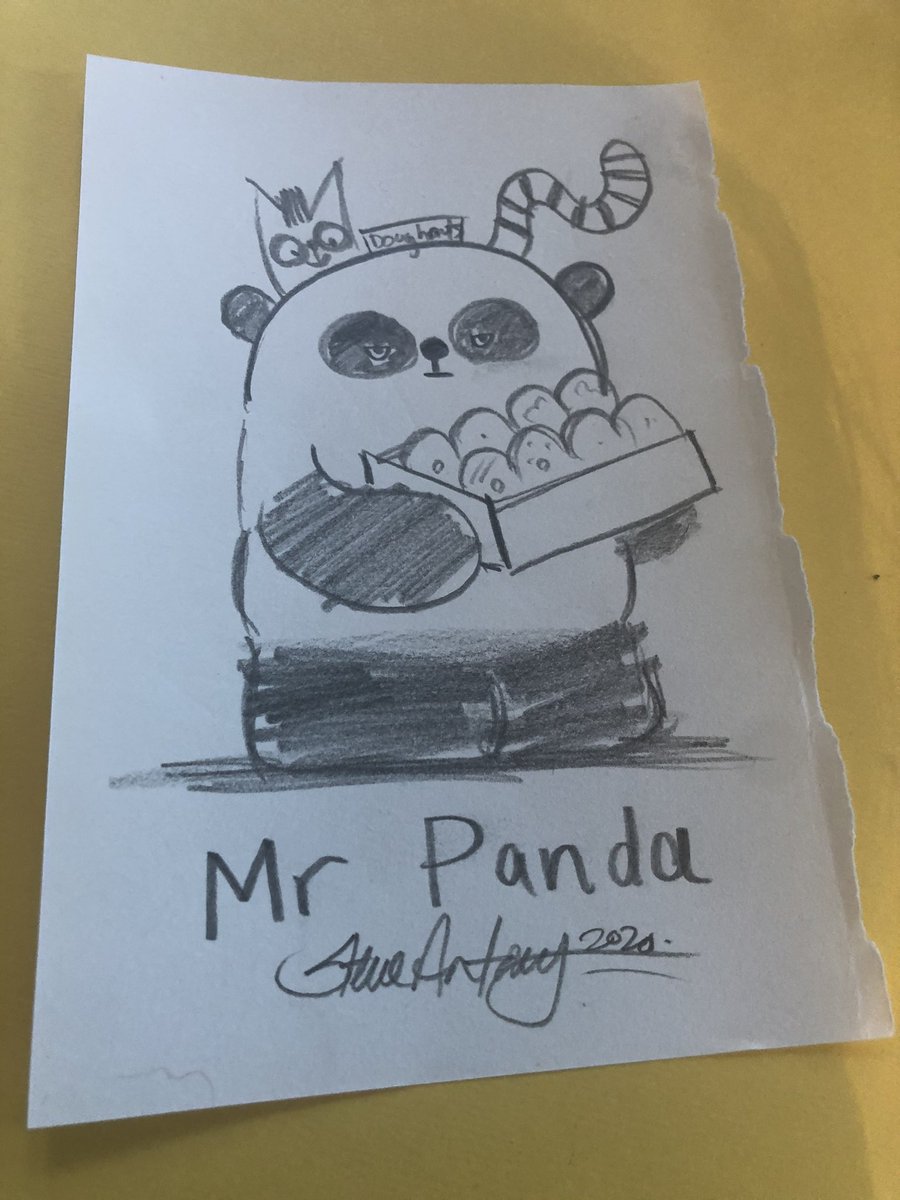 MrSteveAntony's tweet image. Giveaway. Did this drawing of Mr Panda for something but don't need it and was going to recycle it. If you'd like it, just retweet and follow and I'll choose a winner this week. x