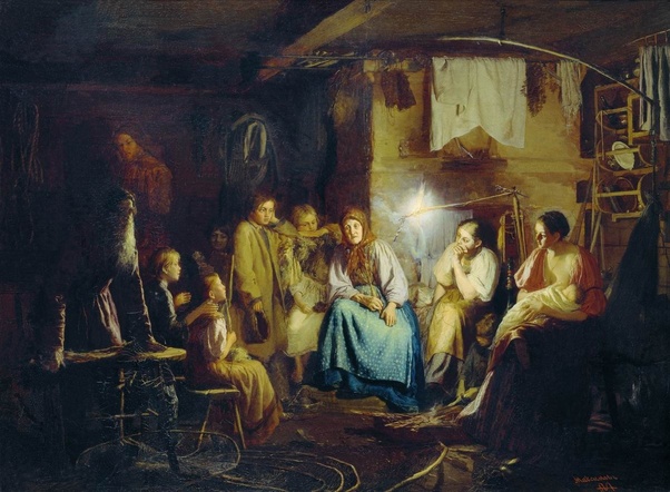 This harks back to the long, bleak winters our ancestors endured. Telling each other Winter Stories round the fire, entertaining each other with tales of supernatural horrors to help distract themselves from the reality of horrors such as potentially running out of food reserves
