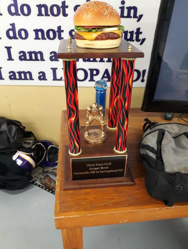 HernLeopardFB's tweet photo. Congratulations to our entire team on claiming the title of Burger Bowl Champs in the 22-0 shutout over Springstead. https://t.co/iNfh16Ud16