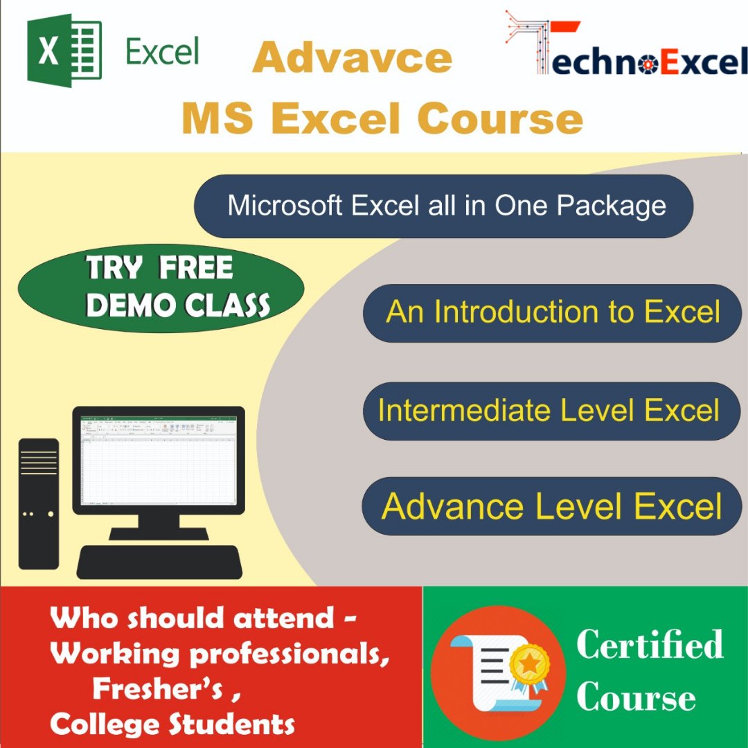 TechnoExcel's tweet image. Comprehensive Excel training from TechnoExcel includes basic to advanced courses. Whether you’re brand-new to Excel or seeking advanced knowledge, we’ve got you covered.

@Technoexcel
#technoexcel #excel #office #microsoftexcel #Microsoft #powerpoint #word
#managersgonewild