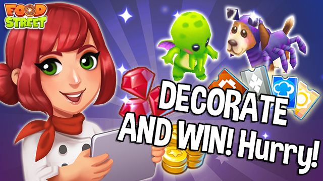 PlayFoodStreet's tweet photo. ONE WEEK left to out-scare your friends in the Bone Appetit Decorating Contest and WIN ghoulishly great prizes!  #BoneAppetit #FoodStreetGame https://t.co/KnJSDCbUiW https://t.co/RsTtLHmy9v