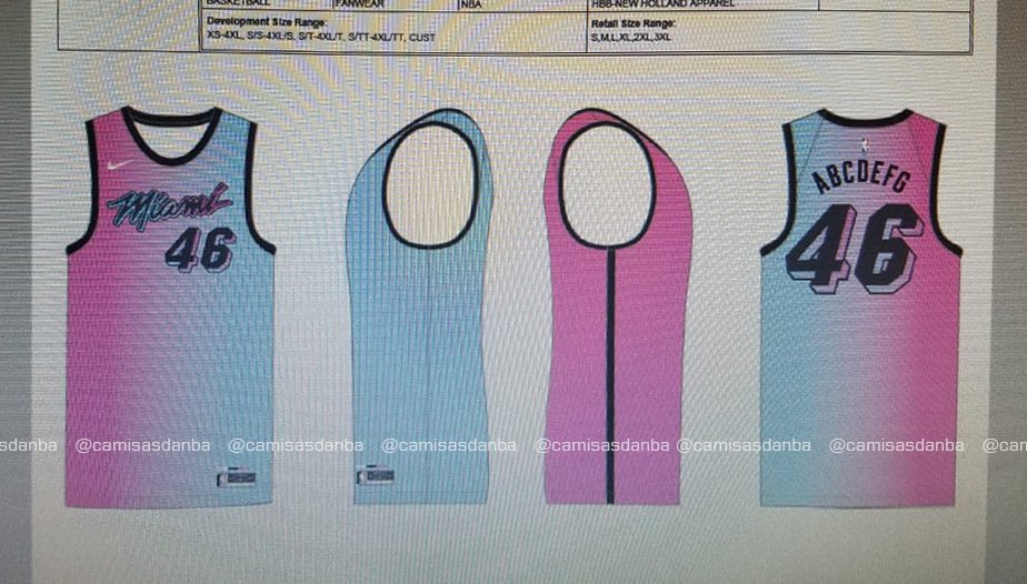 Exclusive: New Miami Heat Vice Jerseys and Court Leaked - Heat Nation