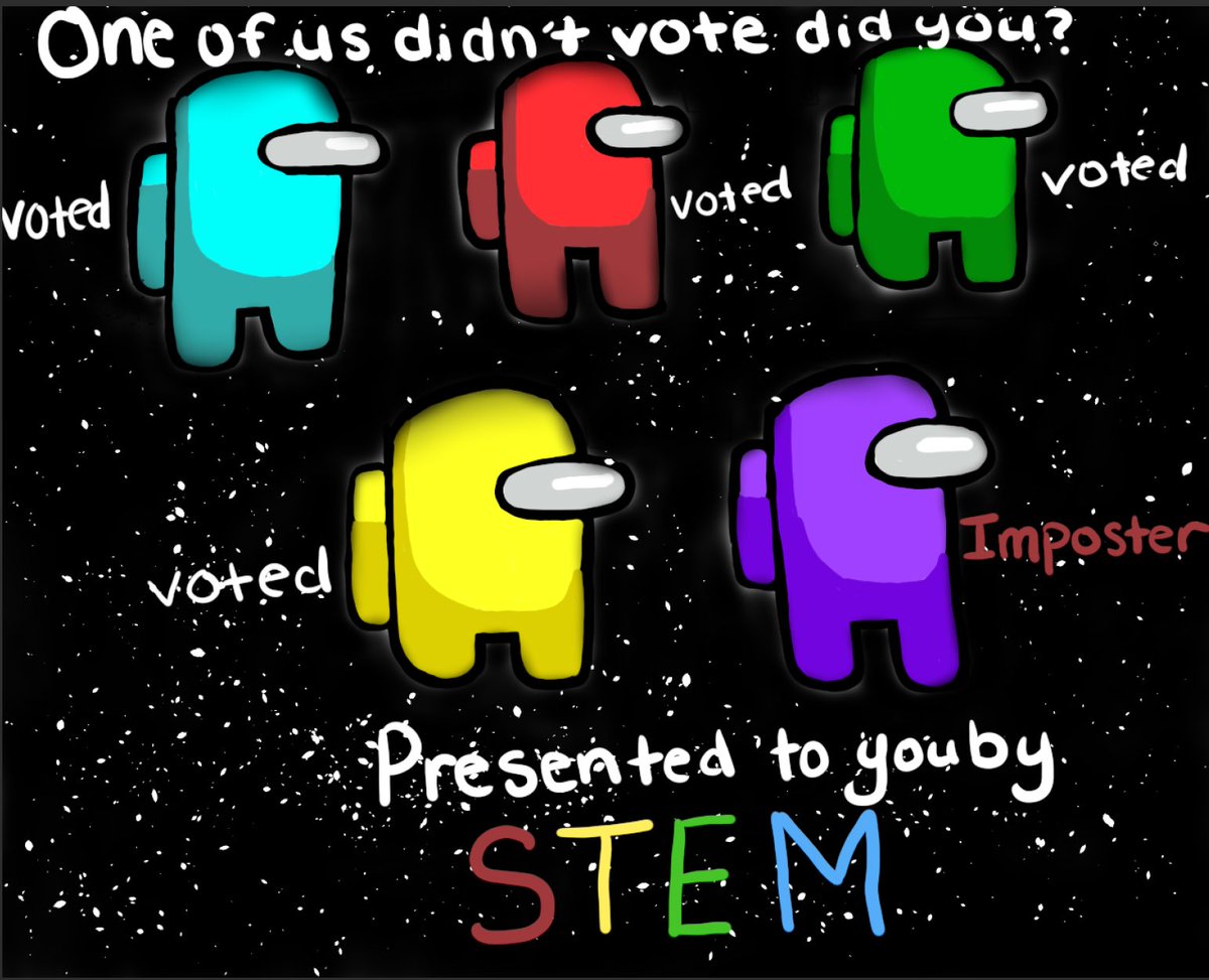 PrincipalofSTEM's tweet photo. The middle school students have been hard at work on an Informed Action Project: Can young people increase voter turnout? In addition to becoming experts on the voting process in Chicago, some students have created digital artwork for social media. https://t.co/KbrwTBah39