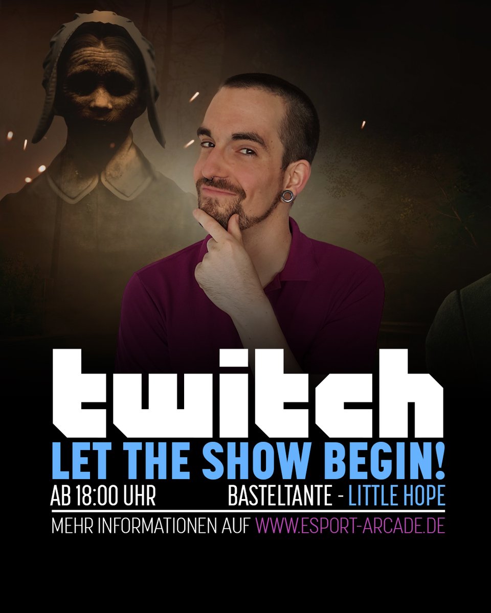 EsportArcadeDE's tweet photo. Viel Geschichte, ab und an Grusel-Gänsehaut und Action bringt Basteltante (@BasteltanteHS) heute ab 18:00 Uhr auf eure Bildschirme. Wer Lust auf Little Hope hat, ist den Abend über auf https://t.co/gUK7wsTbhW genau richtig. #Games #Twitch #Stream https://t.co/3t8c1rr70y