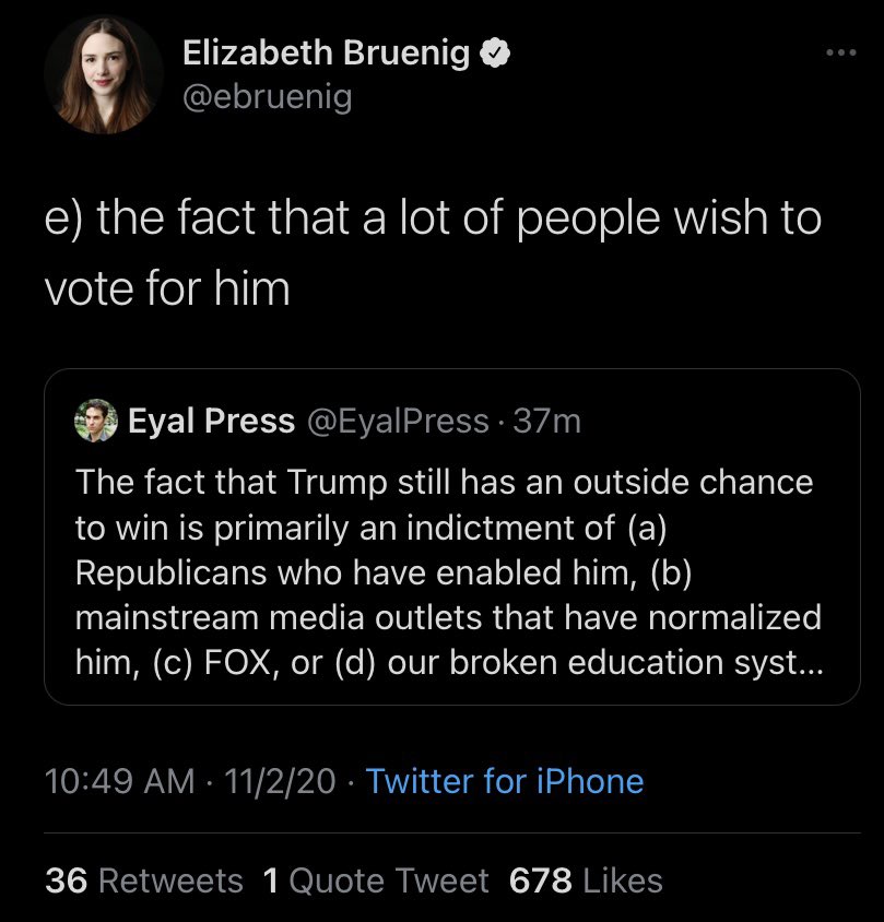 WayBruenig's tweet photo. #Trump #brainwashing #RussianPsyops 11/2/20 https://t.co/DwsVHRYZjK