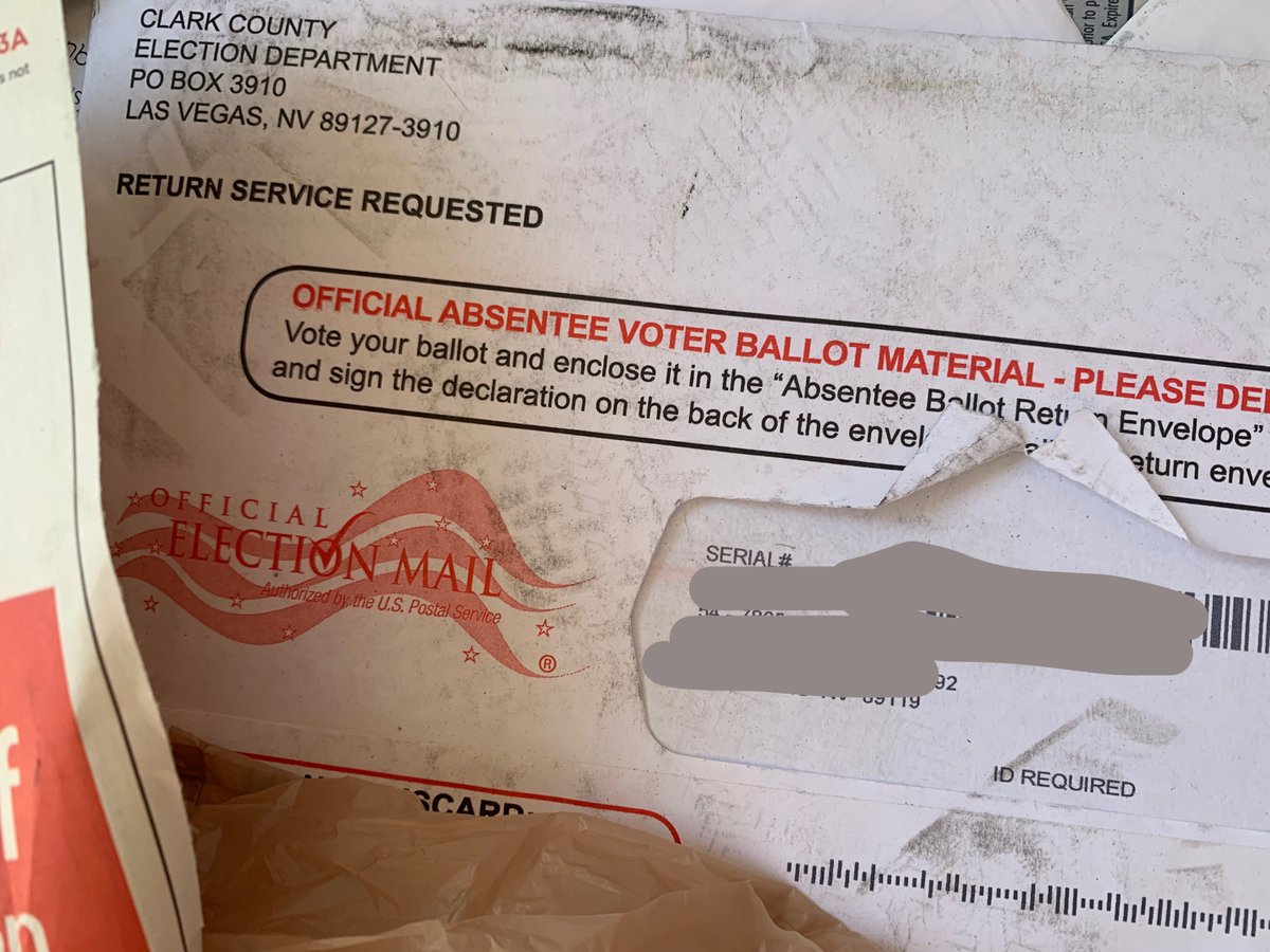 Ballots discarded in apartment mailbox room on Tamarus Street