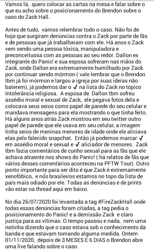 panicinbrasil's tweet photo. Lá vem textão!
Depois de tudo que aconteceu, resolvi escrever sobre como foi esses 3 meses esperando uma resposta sobre #FireZackHall por parte do Brendon. Reforçando que esta é a MINHA opinião sobre o caso.
Thread: https://t.co/forScCPEt2
K = Kenneth Harris https://t.co/nxHq65ZbRq