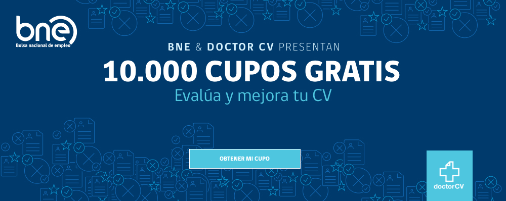 BNEChile's tweet photo. 📌  Lanzamos #10MilCuposGratis para facilitar la #BúsquedaDeEmpleo | 10 mil licencias para una plataforma virtual 💻de asesoría laboral, llamada Doctor CV. Este software analiza tu CV🕵️‍♀️y te ayuda a optimizarlo📝 Ingresa a 👉 https://t.co/83Ms5wTUIF 
@MintrabChile @SubsecTrabajo https://t.co/aaovtkDDLN