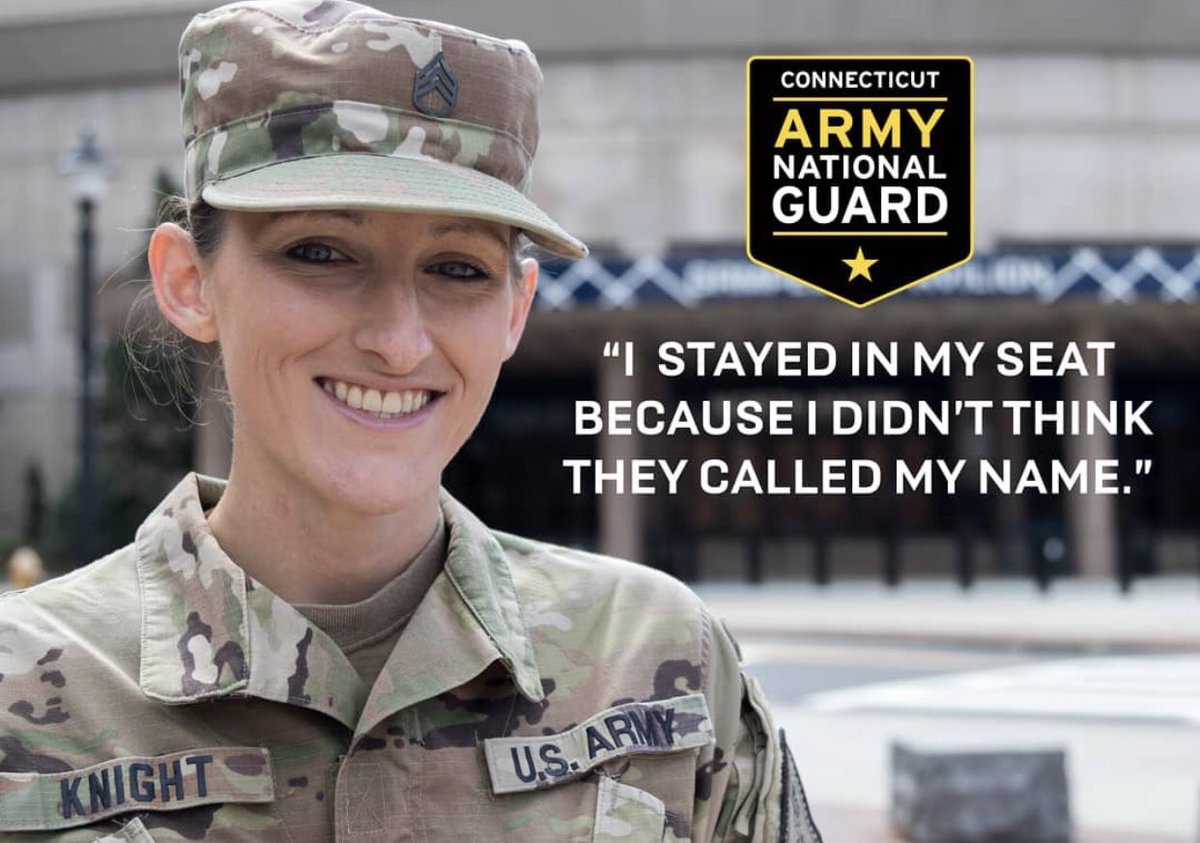 📚 SOLDIER STORIES 📖 
  
Todas we would like to spotlight Staff Sgt. Calista Knight, our UCONN recruiter! 
  
Knight, originally from Tennga, Georgia, joined the Florida Army National Guard in 2007 and became a member of the Connecticut Army National Guard in 2012.