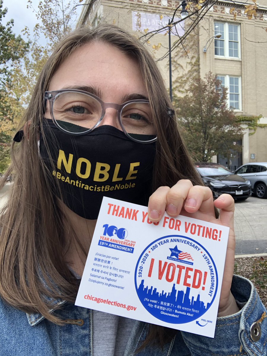 BeNobleMHS's tweet photo. Our Mansueto staff & faculty want to remind you to VOTE! Tomorrow is the big day! #noblevotes https://t.co/KqHX04UXL2