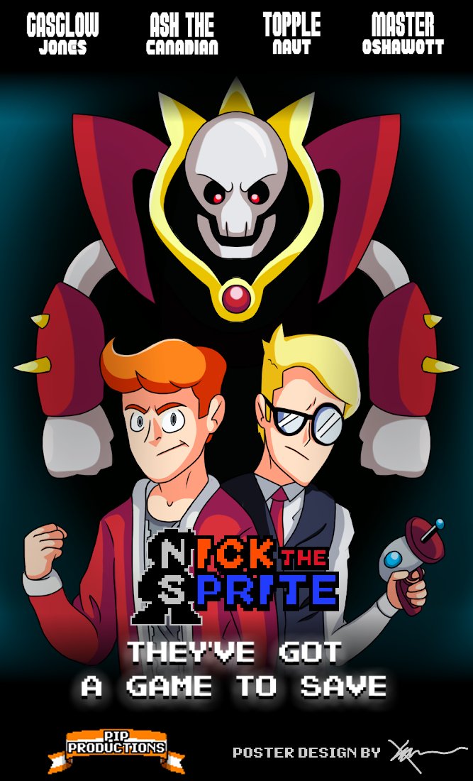 Pip9766's tweet photo. The time has finally come to officially announce Nick the Sprite! Voice-acting, original story and characters, it's got it all! Coming soon to my Youtube channel! And a big shout-out and thank you to @Fantxtik for the poster art design! https://t.co/cFQ97HmBg0