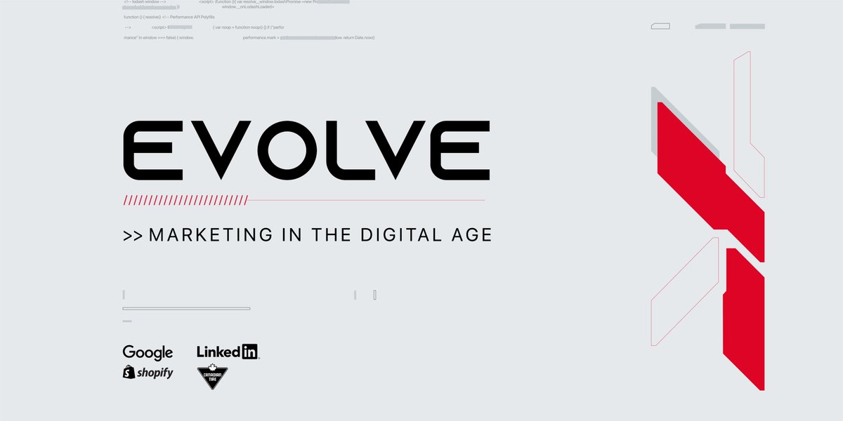 Join us at our panel, Evolve: Marketing in the Digital Age, on November 5th at 7:00 - 8:30PM! 

We will be learning how to be better marketers in this digital era from professionals at Google, LinkedIn, Shopify and Canadian Tire.

Register here: eventbrite.ca/e/evolve-marke…