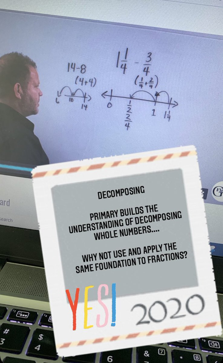 I love learning from <a href="/gfletchy/">Graham Fletcher</a>! Grassroots Workshop “Foundations of Fractions”! Let’s keep building on students understanding of decomposing even with fractions! ❤️#math #MTBoS #decomposing <a href="/Naperville203/">Naperville 203</a> <a href="/GrassrootsWS/">Grassroots Workshops</a> @Kelly_Talaga