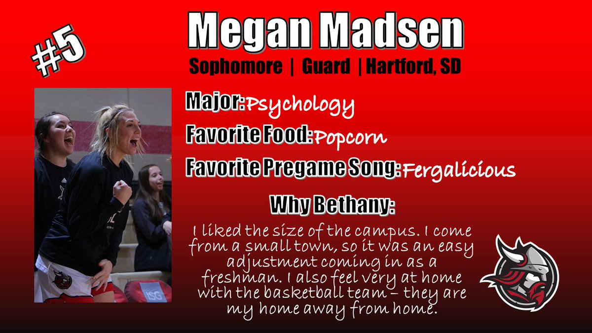 BethanyWbb's tweet photo. 🏀 Meet the Vikings 🏀

Say hello to sophomore @meganmadsen7 https://t.co/0vrSbabktj