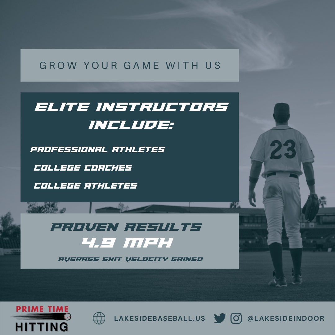 🚨🚨Prime Time Hitting at Lakeside is 1 MONTH AWAY🚨🚨

Brand new equipment including rapsodo, axe bats, driveline plyo hitting balls, and more!

Learn more and register today: primetimeprograms.org/grosse-pointe