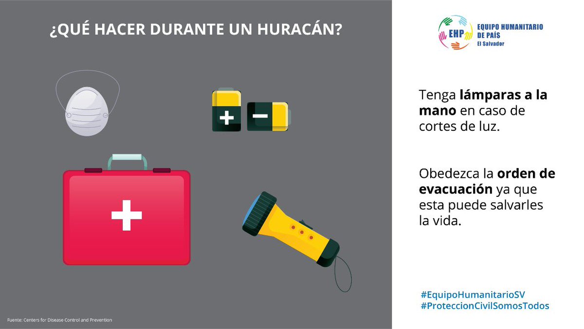 ACCD_SV's tweet photo. Seguir las indicaciones de las autoridades de @PROCIVILSV es importante, y es por eso que compartimos informacion del Equipo Humanitario de País para que estemos preparados para responder a las emergencias que enfrentamos como país. #EquipoHumanitarioSV #ProteccionCivilSomosTodos https://t.co/Eg5PbugMRY