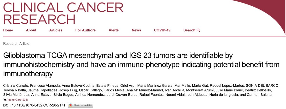 CarrerasIJC's tweet image. 🔬 Great collaboration of our #Microarrays Unit at two studies published in Clinical Cancer Research - @CCR_AACR. Full text:
👉 ow.ly/lFOR50C9b2y
👉 ow.ly/8tjB50C9b2x
#Glioblastoma #Cancer #clinical #RNAseq