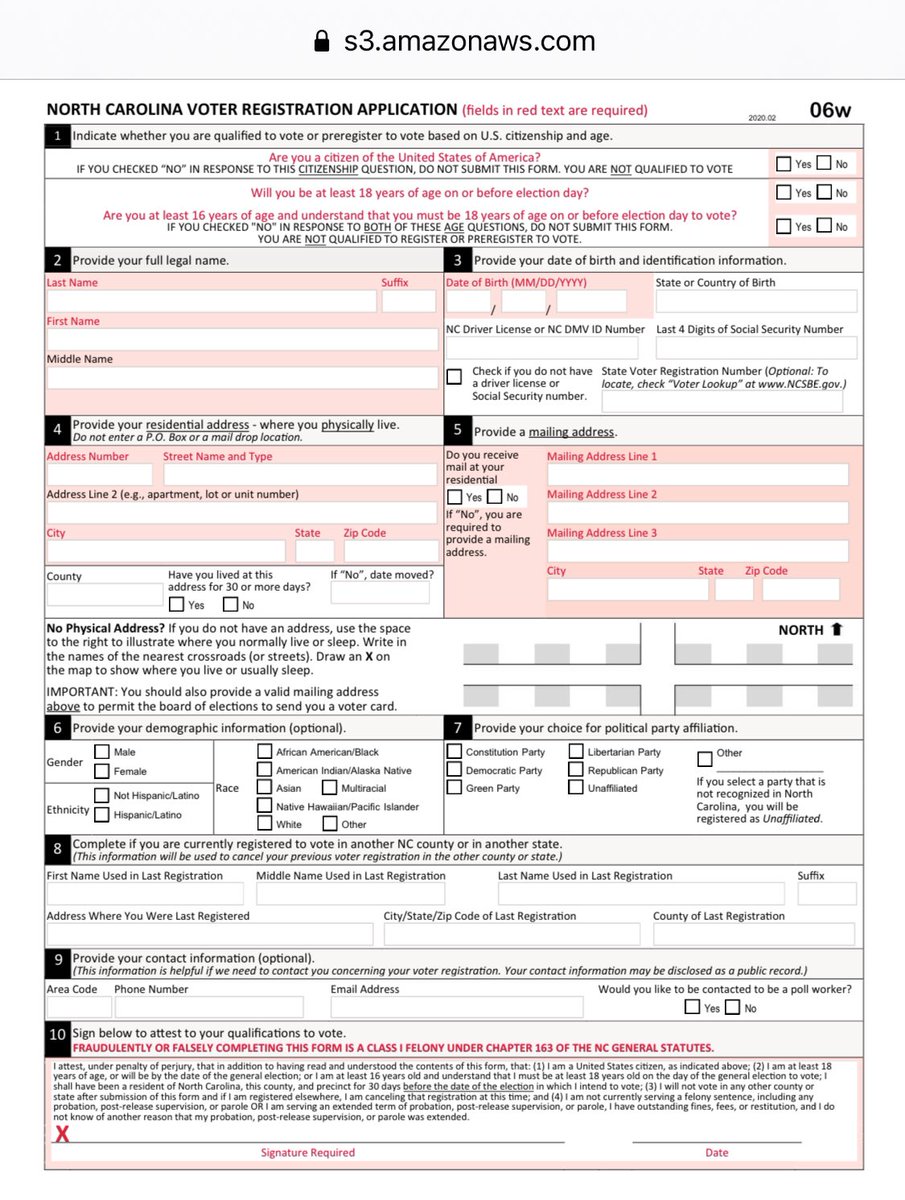 A part of that drop is just folks dying and being removed from the polls (we have a fairly uniform process for "cleaning" voter rolls over time)But a bigger part of it is in a change made to North Carolina's voter registration application, adding an option to pick "Multiracial"