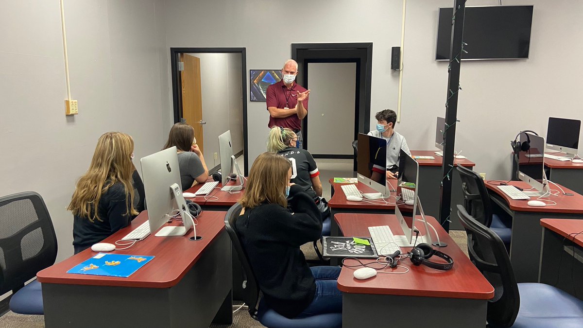 lburybtboces's tweet photo. New Visions Education Academy working with BT BOCES Video Production class to record our read aloud projects. Miss. Burr hosted our first student lead morning meeting! Thank you, Maresa! https://t.co/SxEQA4n3Kq