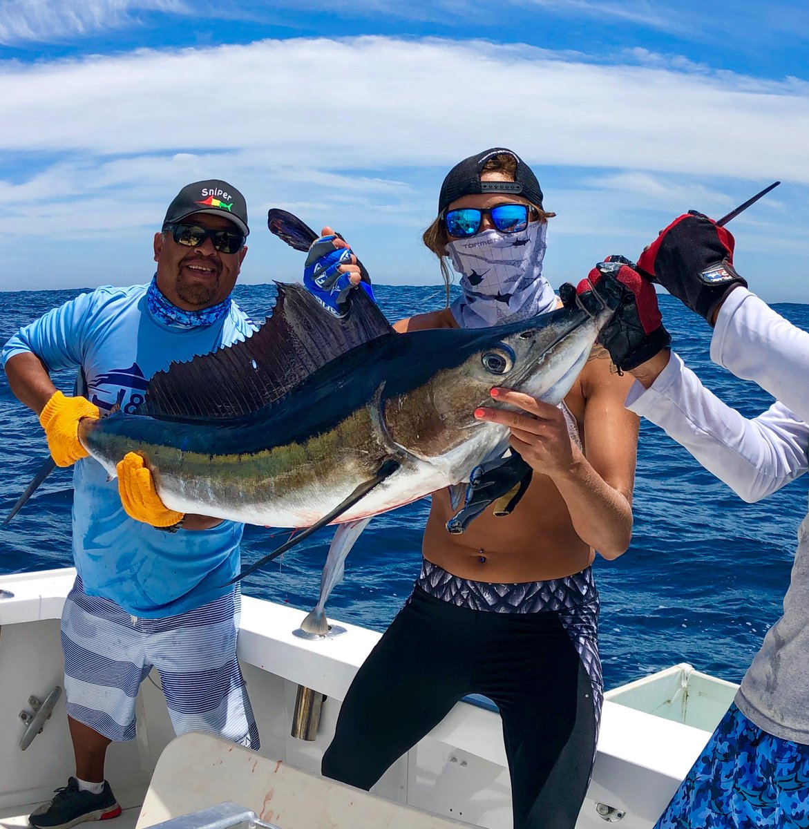 OceanTormenter's tweet photo. Team Tormenter brining in another Sailfish down in Cabo San Lucas!
.
How did you spend your weekend?
.
Our Fort Lauderdale Boat Show Sale ends tonight so get over to https://t.co/17fnjVTAl5 and get in on the savings.
.
#TORMENTEROCEAN #TEAMTORMENTER #TORMENTERTACKLE https://t.co/VsdsNnkje9